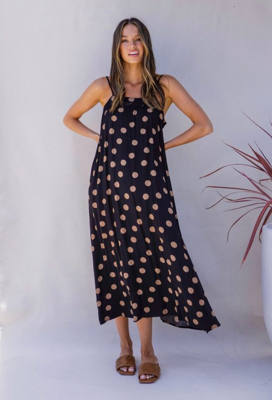 Pia Polka Dot Midi Dress